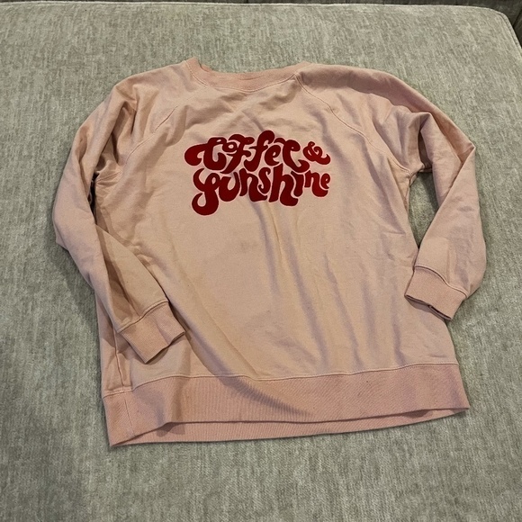 WILDFOX Women's Statement Sweatshirt In Coffee & Sunshine - Picture 2 of 7